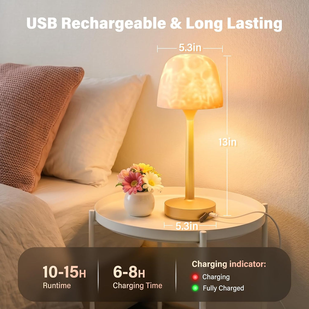Ollny LED Ocean Wave Projector Lamp for Bathroom, Shower, Bathtub(16 Modes, IP44 Waterproof)