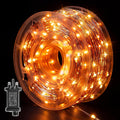 Ollny 300 LEDs 30m Halloween Fairy Lights Orange String Lights (Clear Cable, Plug in, IP44 Waterproof)