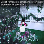Ollny 400 LED 40m Cool White Christmas String Lights (Green Cable, Plug in, 8 Modes)