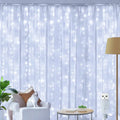 Ollny 200 LED 2m*2m USB Curtain Fairy Lights With Hooks Cool White