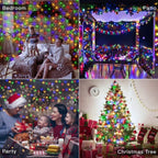 Ollny 400 LED 40m Multicolor Christmas String Lights (Green Cable, Plug in, 8 Modes)
