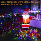 Ollny 400 LED 40m Multicolor Christmas String Lights (Green Cable, Plug in, 8 Modes)